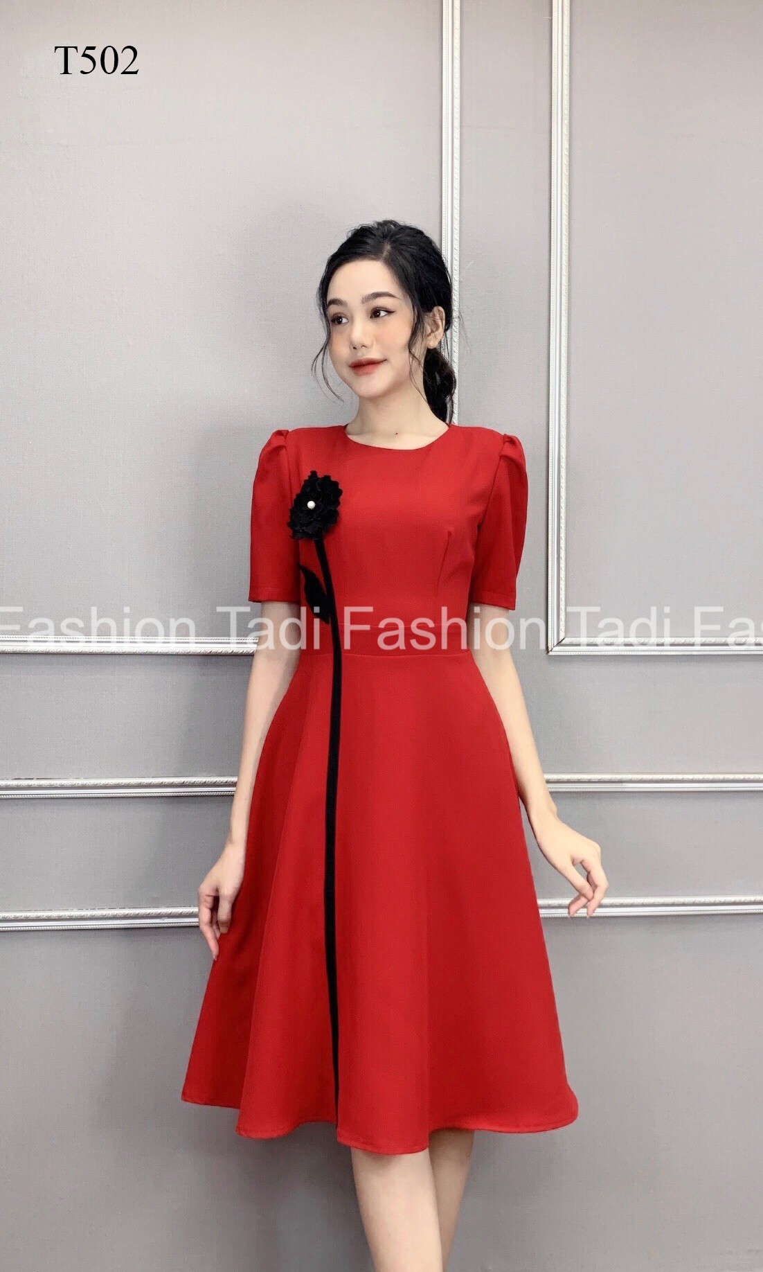 Đầm váy xòe đẹp mặc dự tiệc công sở siêu xinh - Album mới tháng 10/2023
