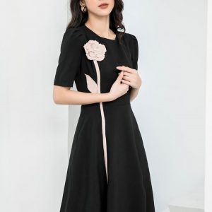 Mẫu váy đen che khuyết điểm tuyệt đối